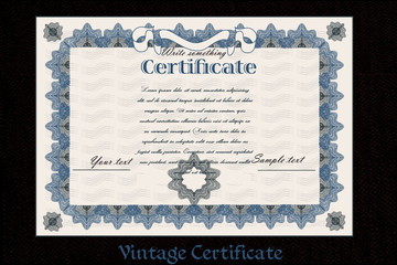 Certificate or coupon for document design