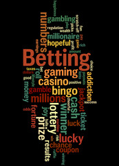 Betting, word cloud concept 3