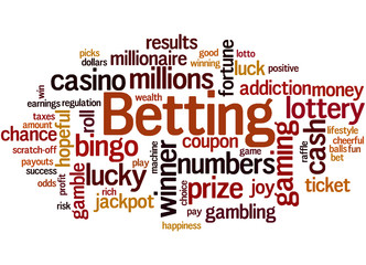 Betting, word cloud concept 4
