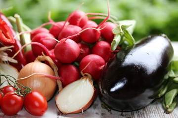 Frisches Gemüse aus dem eigenen Garten