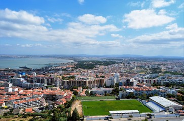 Aerial view from Christo Rei statue