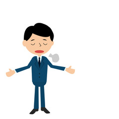 ビジネスマンがやってみた～ため息をついてみた1～