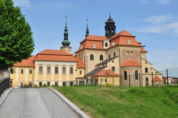 Fototapeta na wymiar Basilica of Saint Cyril and Methodius in Velehrad village, Moravia Czech republic