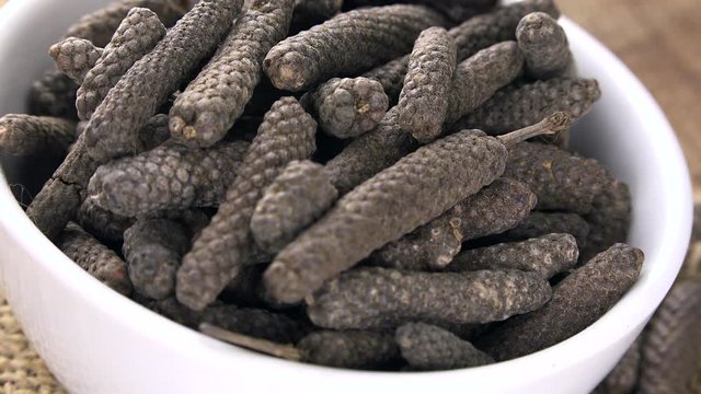 Portion of long Pepper as seamless loopable 4K UHD footage