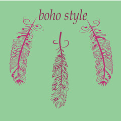 Feathers in boho 