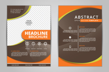 Abstract vector modern flyers brochure / annual report /design templates / stationery with white background in size a4