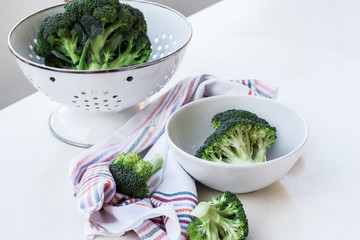 Organic fresh broccoli