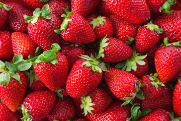 Fresh organic strawberries. Food Background