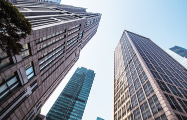 Fototapeta na wymiar modern office skyscraper -Shanghai,China