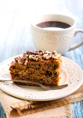 Greek walnut spice cake