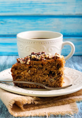 Greek walnut spice cake