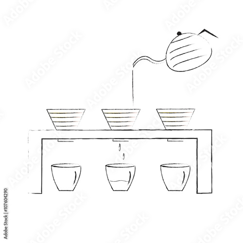 Vector Illustration Pour Over Vector Illustration Pour Over