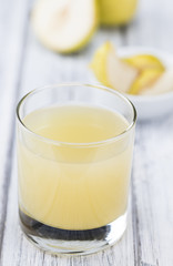 Fresh made Pear Juice