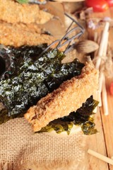 shishamo fried with sause is a delicious.