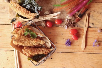 shishamo fried with sause is a delicious.