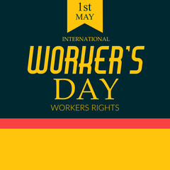 Vector illustration of a stylish text for Happy Labor Day.