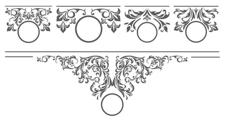 Set of design elements for the tittle page