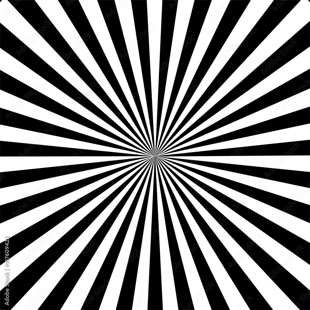 Poster sunburst pattern design