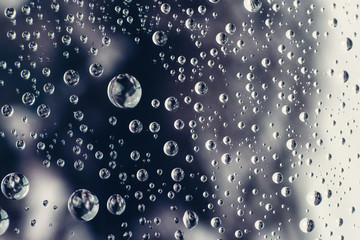Close up of water drops