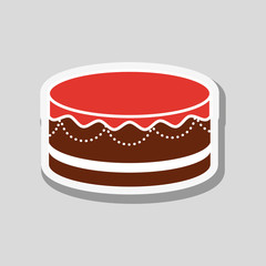 cake icon design , vector illustration