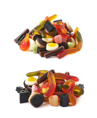 Pile of multiple colorful candies