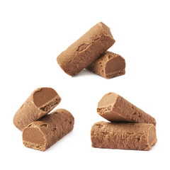 Chocolate praline candy isolated