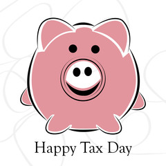 Happy Tax Day Background.