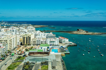 Fototapeta na wymiar Cityscape of Arrecife, the capital city of Lanzarote island, Spain