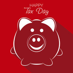 Happy Tax Day background.