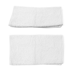 Fototapeta na wymiar Single terry cloth towel isolated