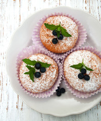 muffins with blueberry