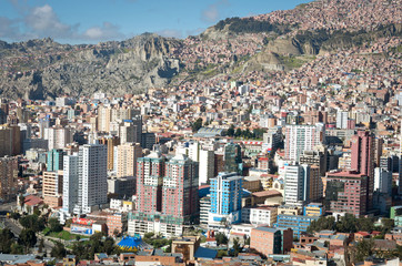 Cityscape of La Paz, Bolivia