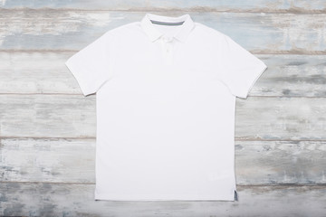 White polo shirt