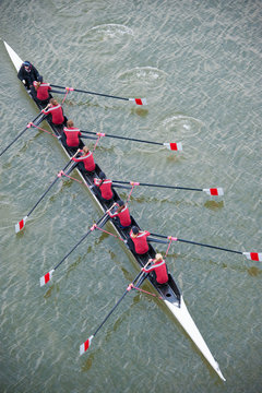 Crew Team in Competition