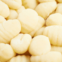 Surface covered with gnocchi