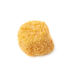 Breaded crab ball isolated
