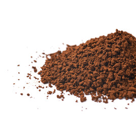 Pile of instant coffee grains