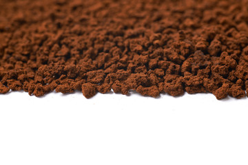 Surface coated with instant coffee