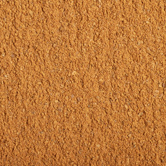 Surface covered with cinnamon