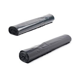 Roll of plastic garbage bags