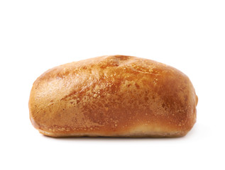 Pastry pocket with sausage isolated