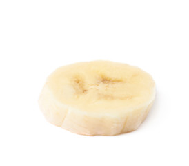 Banana slice isolated