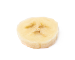 Banana slice isolated