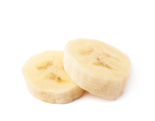 Banana slice isolated