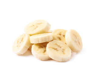 Banana slice isolated