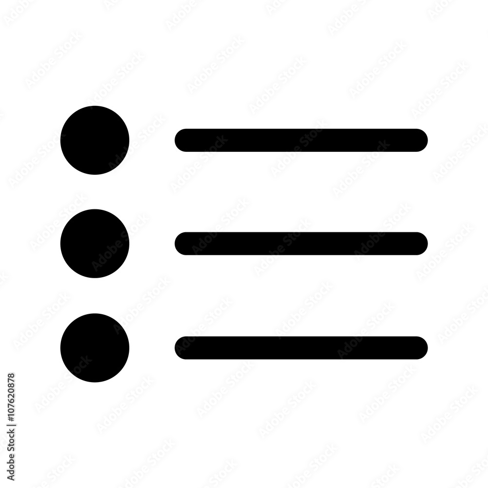 Aufkleber friends list or user list / checklist line art icon for apps and websites