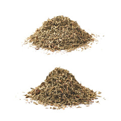 Pile of dried thyme seasoning