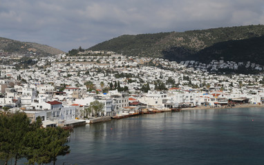 Fototapeta na wymiar Bodrum Town in Aegean Coast of Turkey