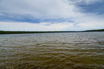 scenic view from water's edge