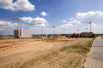 Fototapeta na wymiar new construction , Belarus